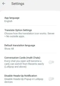App Language